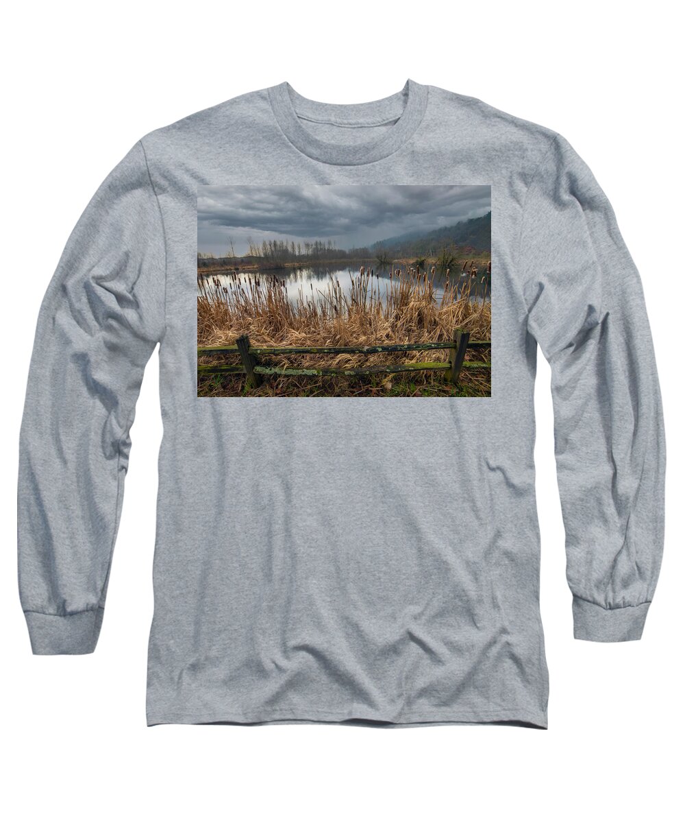 Pond Long Sleeve T-Shirt featuring the photograph The Pond by Jerry Cahill
