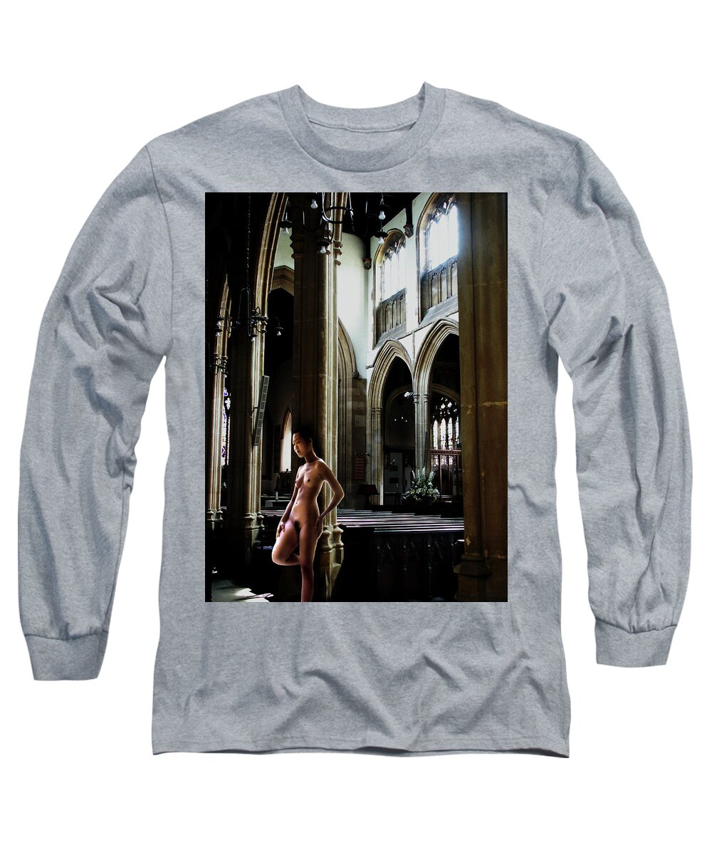 Nude Long Sleeve T-Shirt featuring the photograph The Reverent by Mark Gomez