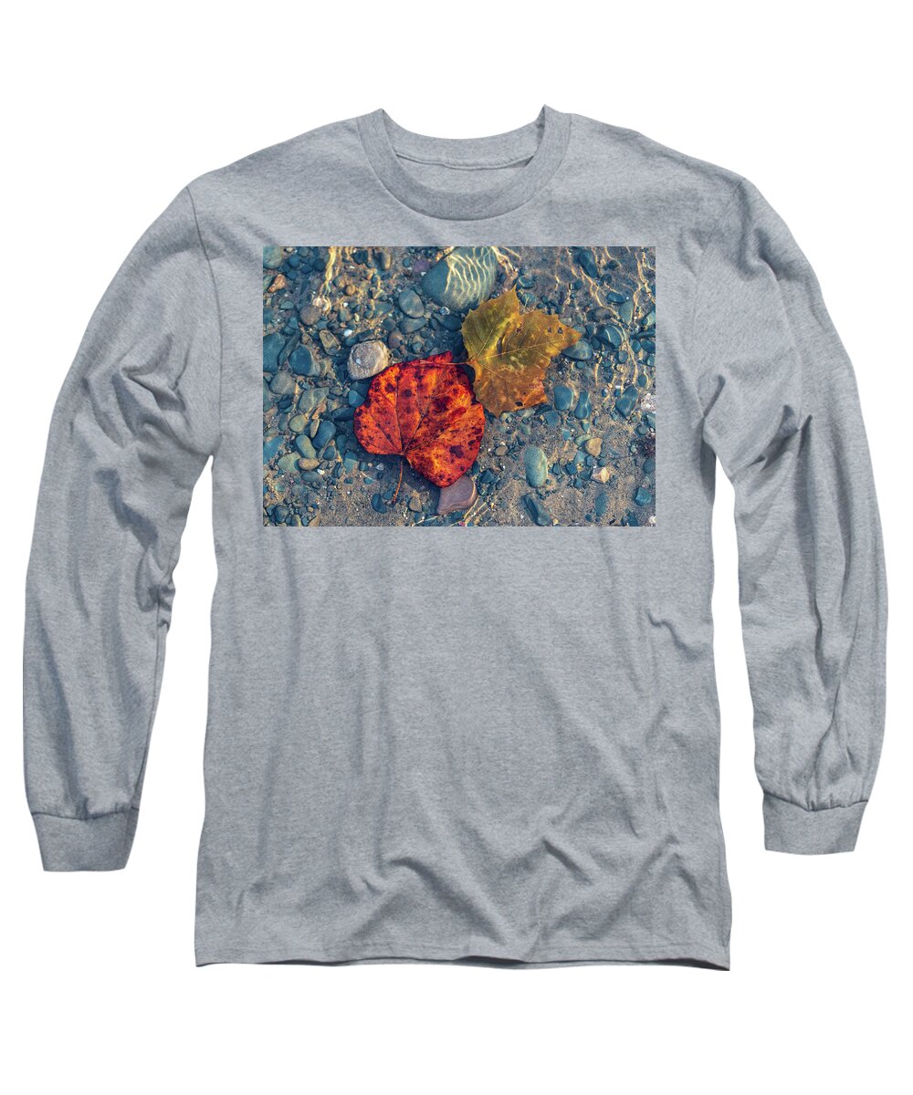 Delaware River Long Sleeve T-Shirt featuring the photograph Underwater Worlds - Delaware River Photography by Amelia Pearn