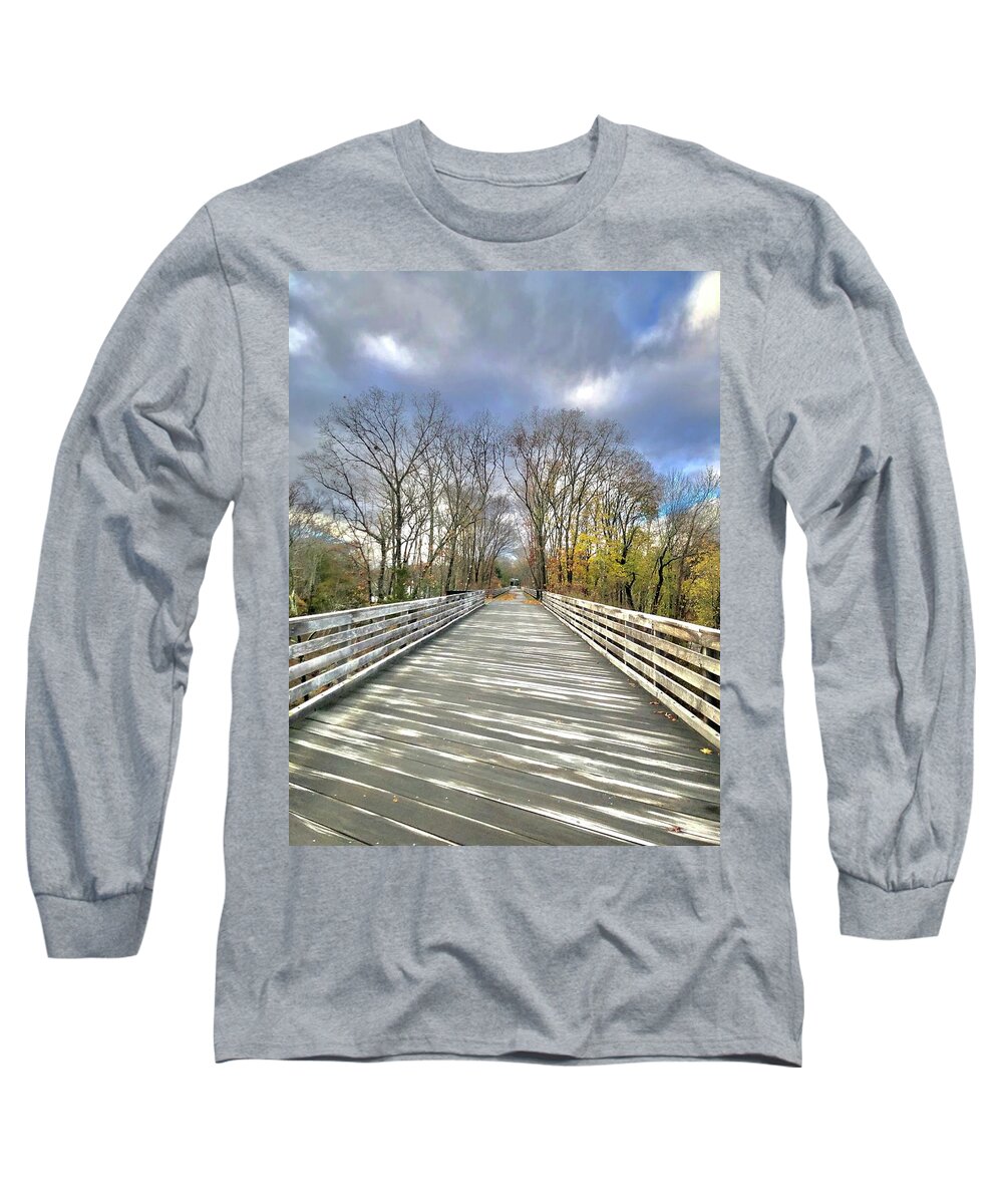 Path Long Sleeve T-Shirt featuring the photograph Walk in Nature by Lisa Pearlman