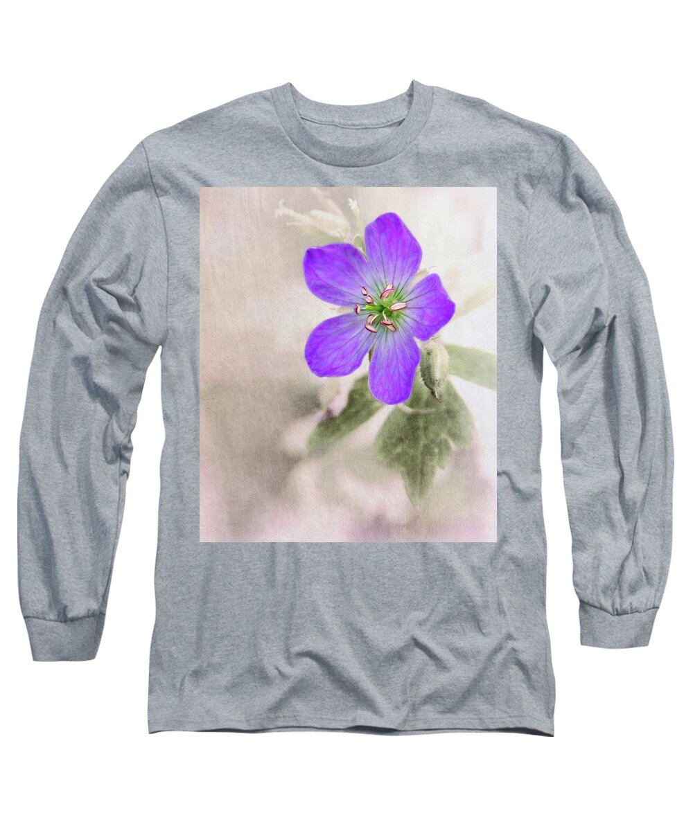 Flower Long Sleeve T-Shirt featuring the photograph Wild Geranium by Reynaldo Williams