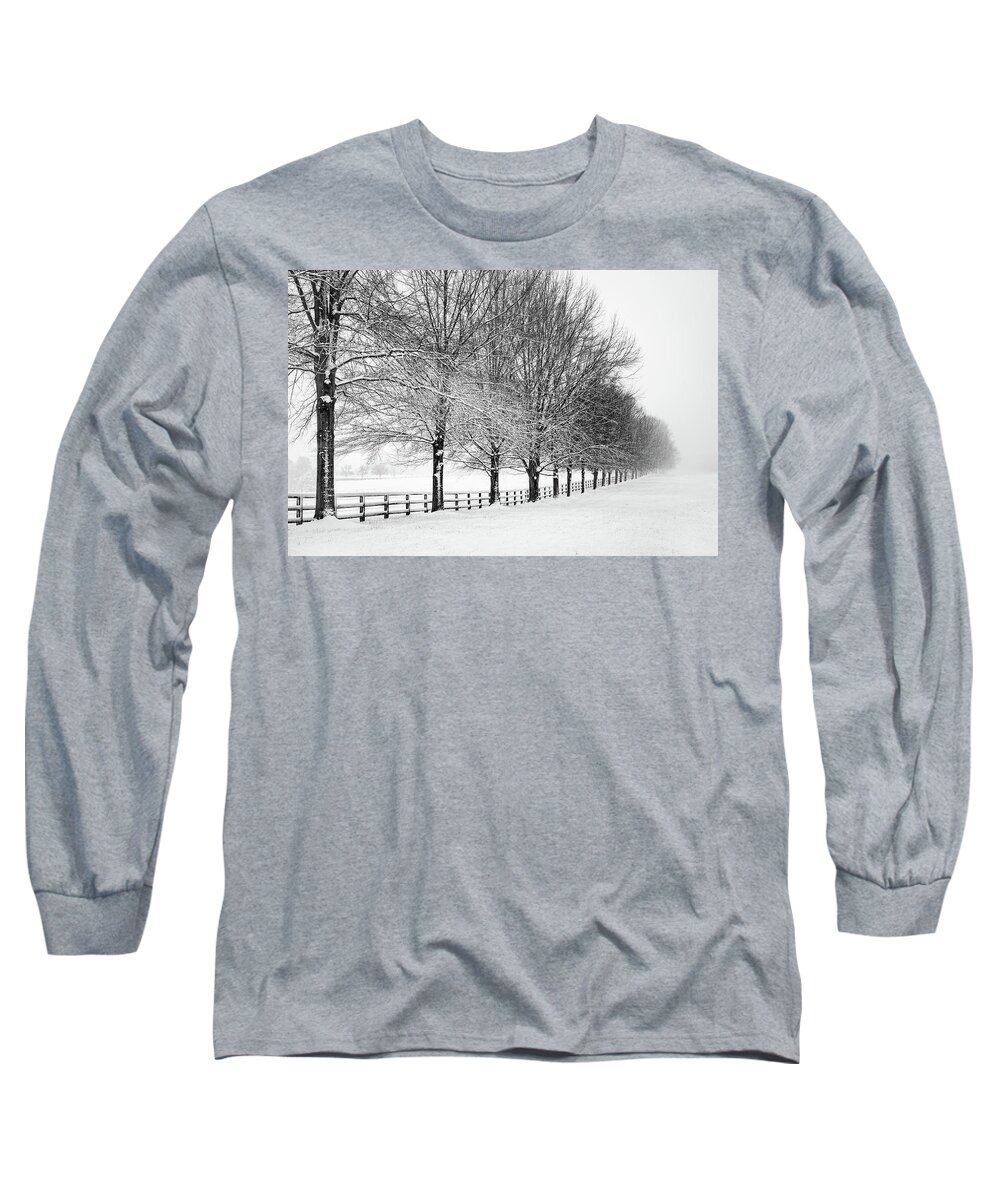 Trees Long Sleeve T-Shirt featuring the photograph Winter White by C Renee Martin