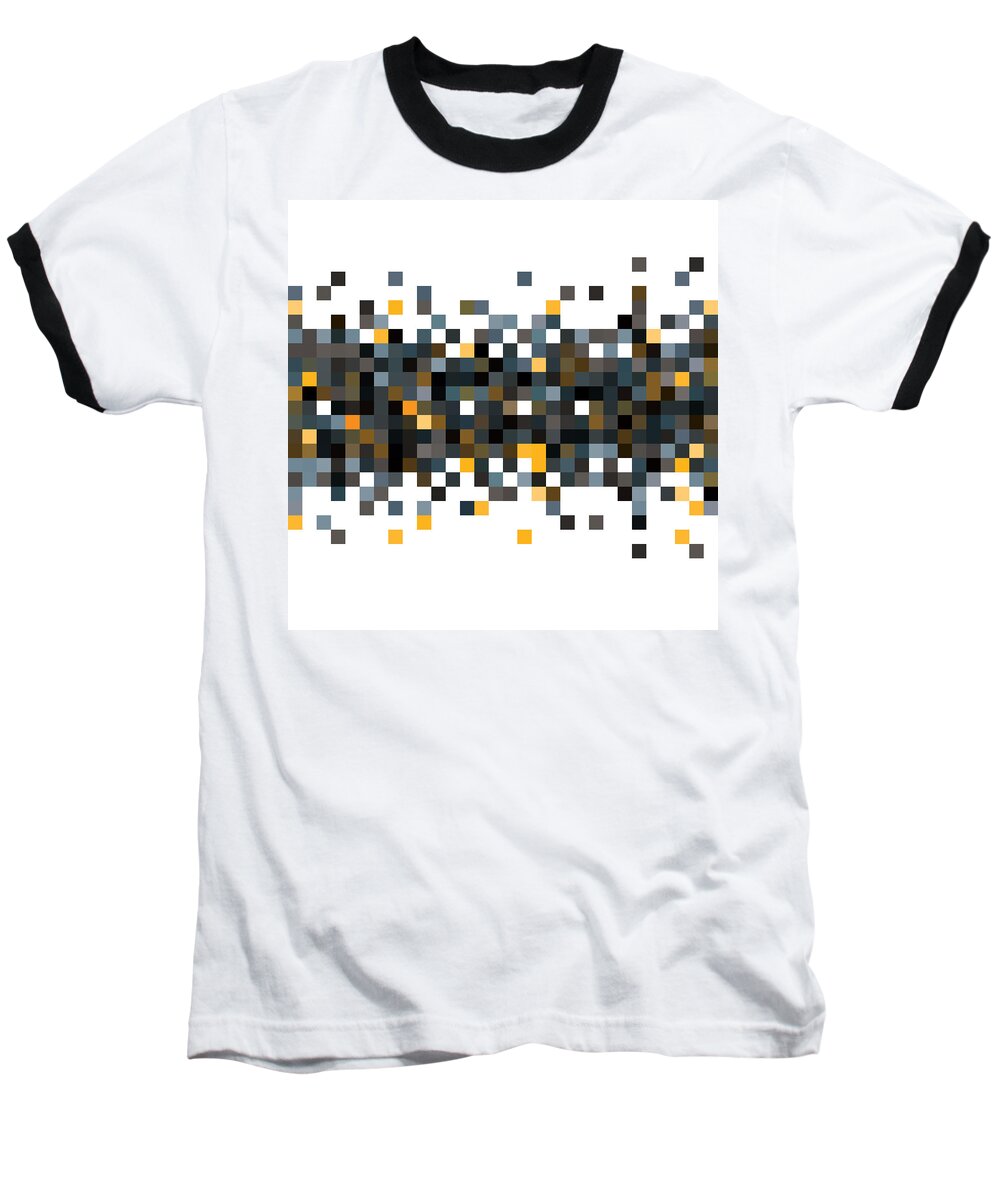 Pixel Baseball T-Shirt featuring the digital art Pixel Art #136 by Mike Taylor