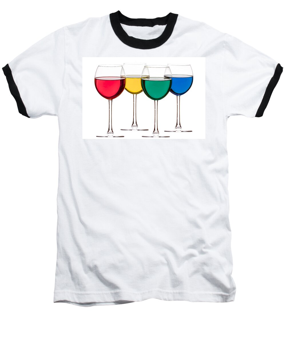 Alcohol Baseball T-Shirt featuring the photograph Colorful Drinks #8 by Peter Lakomy