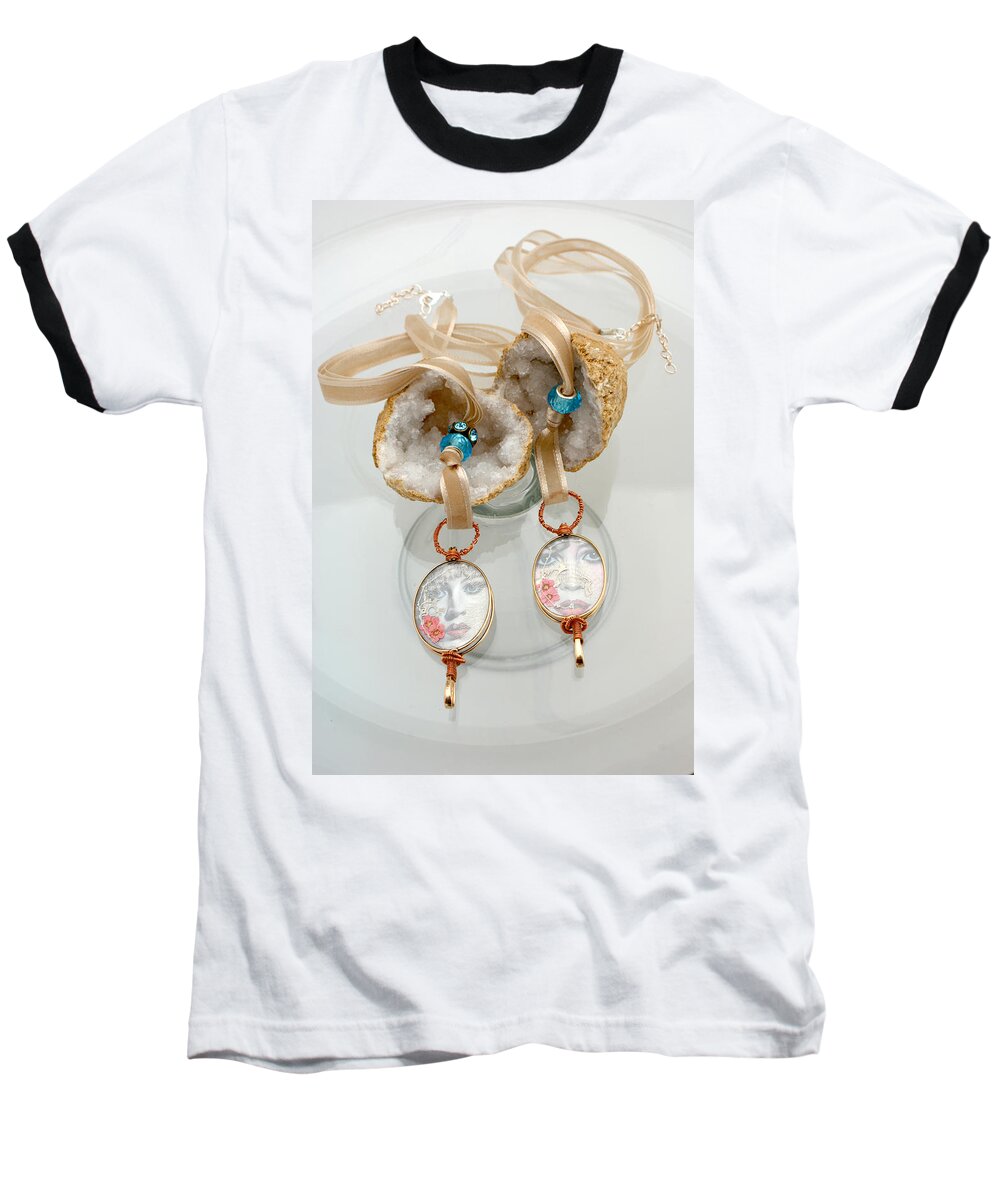 Jewelry Baseball T-Shirt featuring the jewelry Jewelry #9 by Judy Henninger