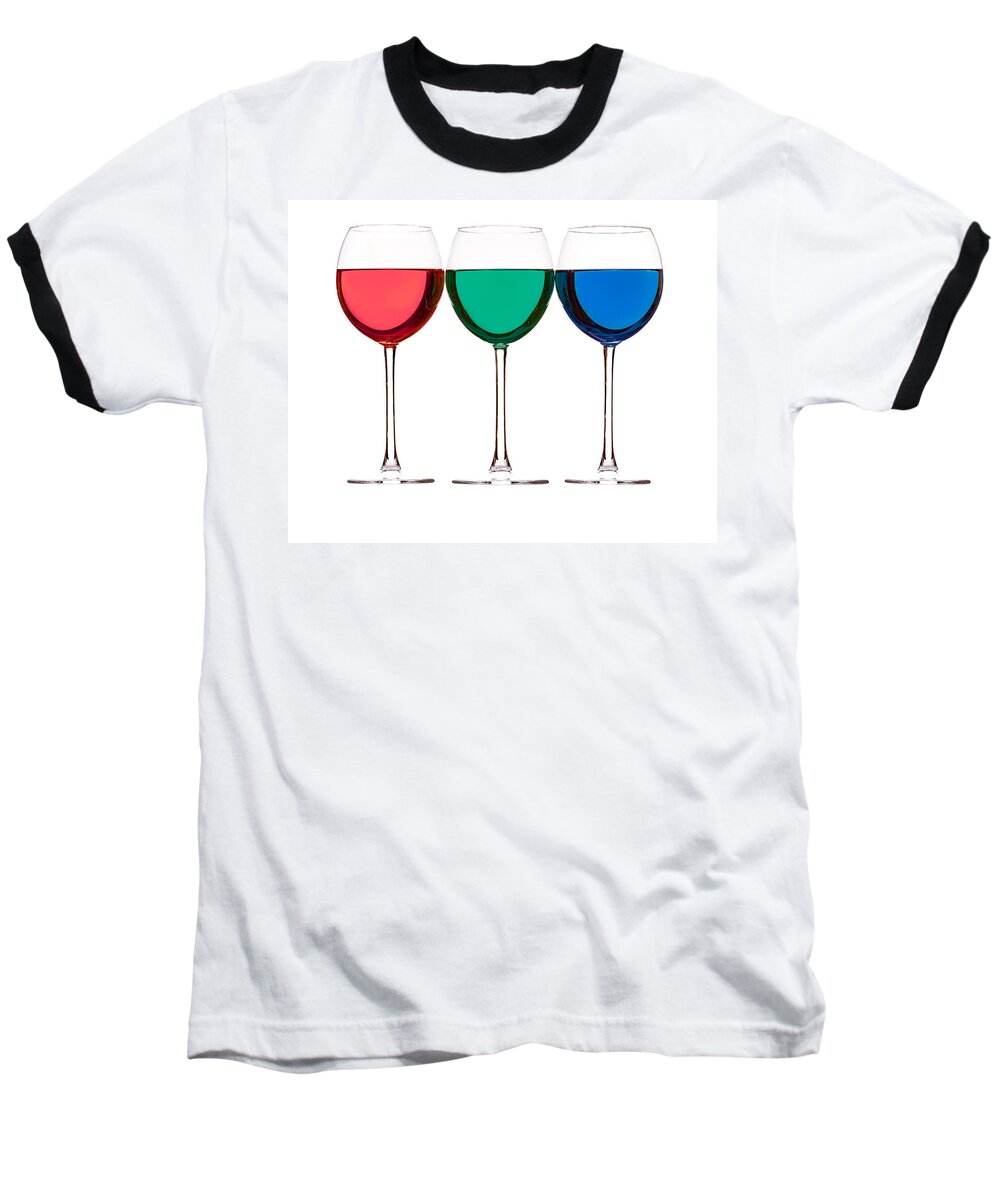Alcohol Baseball T-Shirt featuring the photograph Colorful Drinks #9 by Peter Lakomy