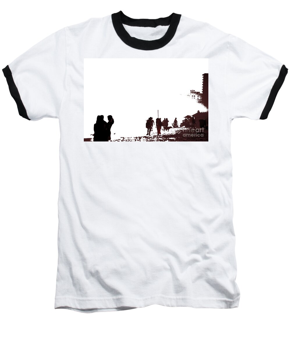 Beach Baseball T-Shirt featuring the photograph A Walk On The Beach by Gary Smith