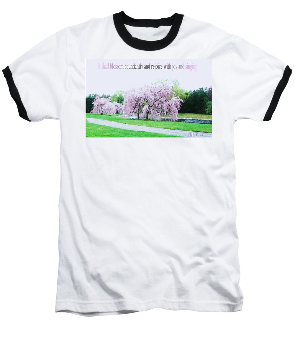 Nature Baseball T-Shirt featuring the photograph Abundant Blossom by Pamela Hyde Wilson