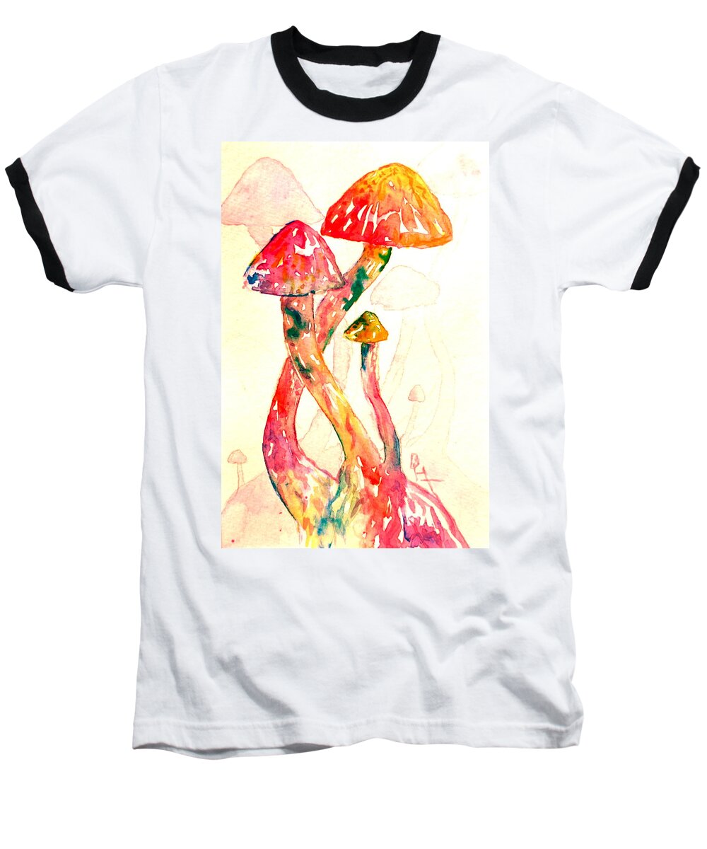 Ltered Visions Baseball T-Shirt featuring the painting Altered Visions III by Beverley Harper Tinsley