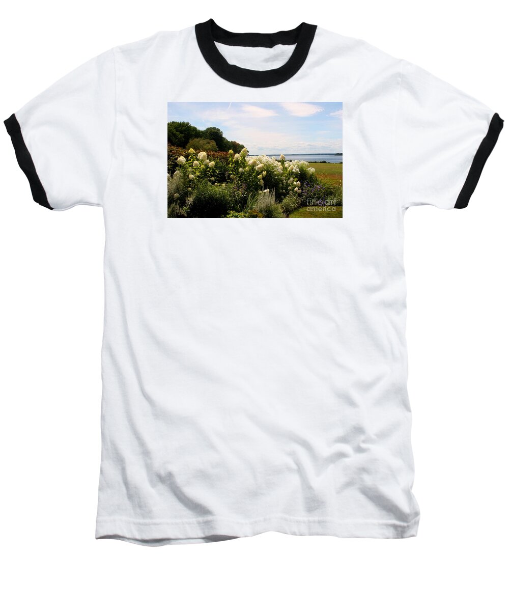 Ocean New Engalnd. Rhode Island Baseball T-Shirt featuring the photograph Bay view Bristol Rhode Island by Tom Prendergast