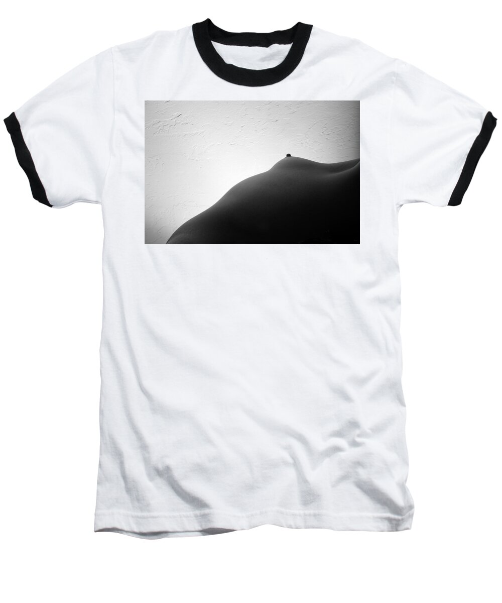 Black And White Baseball T-Shirt featuring the photograph Bodyscape by Joe Kozlowski