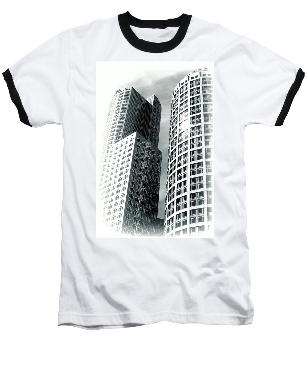 Fred Larson Baseball T-Shirt featuring the photograph Boston Architecture by Fred Larson