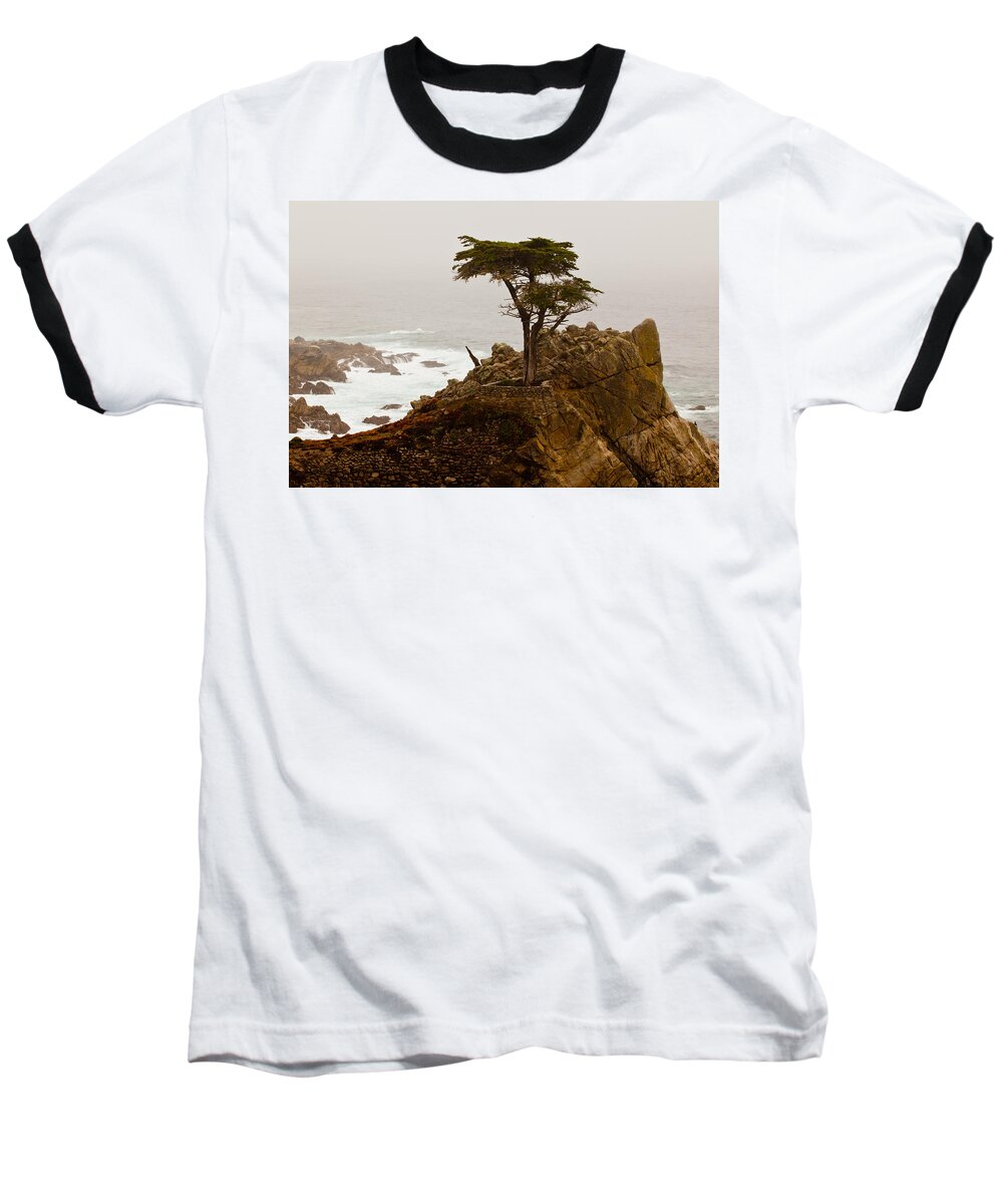 2012 Baseball T-Shirt featuring the photograph Coastline Cypress by Melinda Ledsome