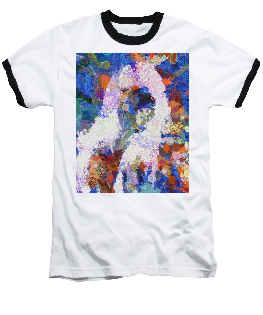 Www.themidnightstreets.net Baseball T-Shirt featuring the painting Dance Of Fools by Joe Misrasi