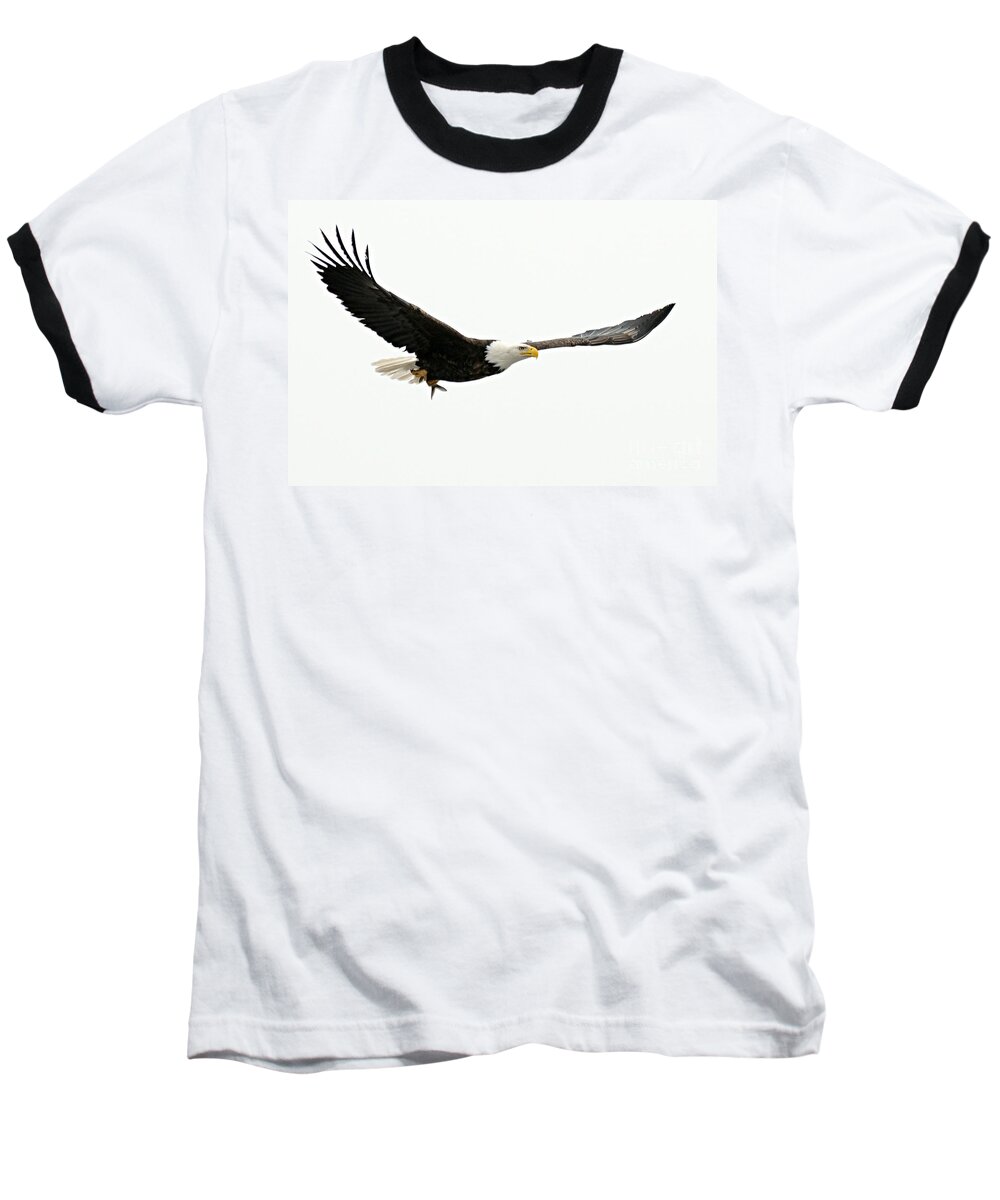 Photography Baseball T-Shirt featuring the photograph Eagle with Fish by Larry Ricker