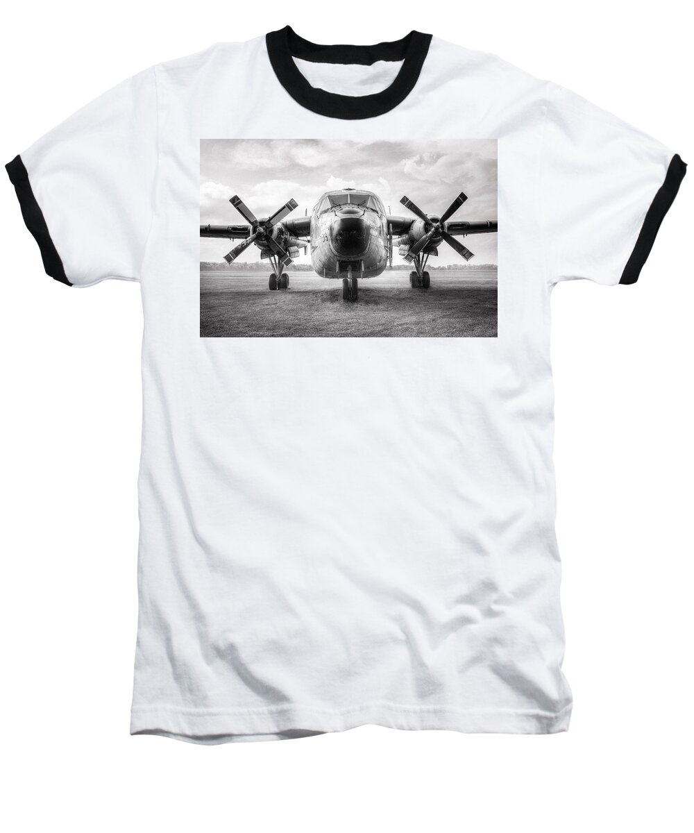 Usaf Baseball T-Shirt featuring the photograph Fairchild C-119 Flying Boxcar - Military Transport by Gary Heller