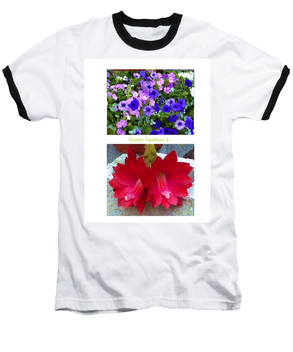 Flowers Baseball T-Shirt featuring the photograph Flower Gardens b by Mary Ann Leitch