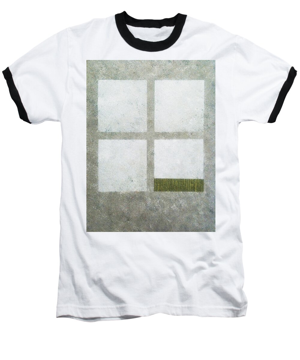 Acrylic Baseball T-Shirt featuring the painting Green Painting 1 by David Hansen