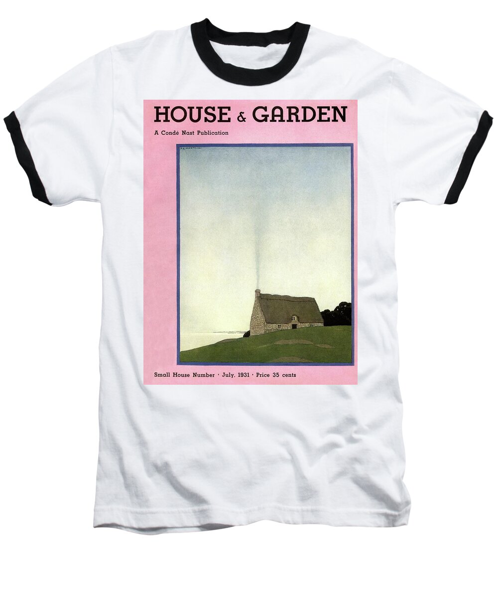 House And Garden Baseball T-Shirt featuring the photograph House And Garden Small House Number Cover by Andre E. Marty