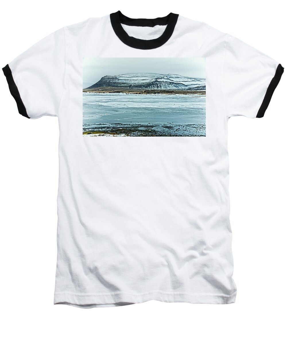 Ice Baseball T-Shirt featuring the photograph Icelandic Winter Landscape by Mike Santis