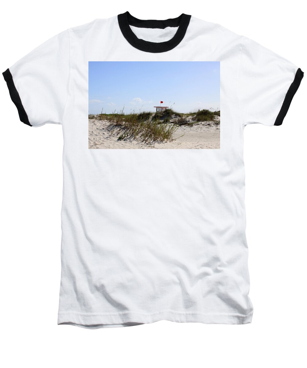 Beach Baseball T-Shirt featuring the photograph Lifeguard Station by Chris Thomas