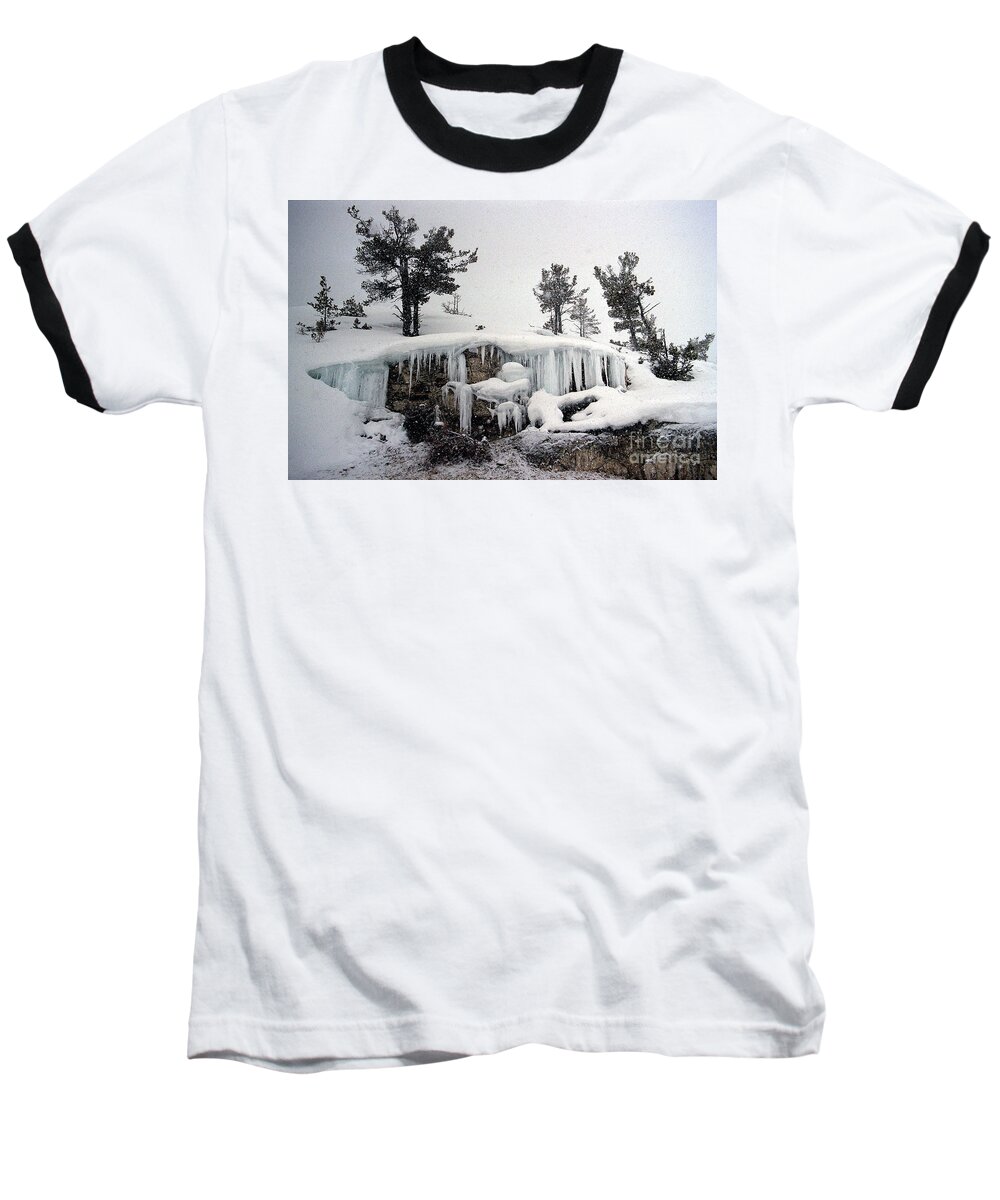 Winter Baseball T-Shirt featuring the photograph Mammoth Ice by Sharon Elliott