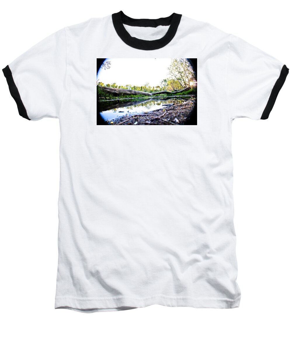 Tree Baseball T-Shirt featuring the photograph Man Down by Joel Loftus