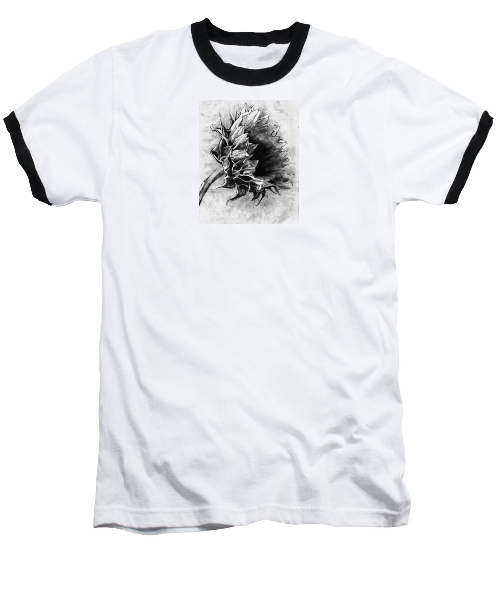 Sunflower Sketch Baseball T-Shirt featuring the photograph Morning Sun by I'ina Van Lawick