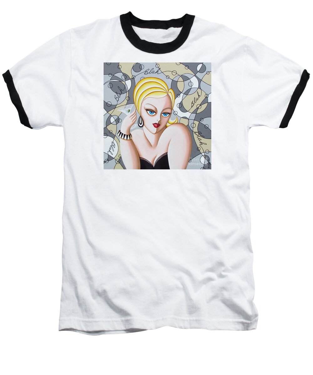  Deco Woman Baseball T-Shirt featuring the painting My Dear by Joseph Sonday