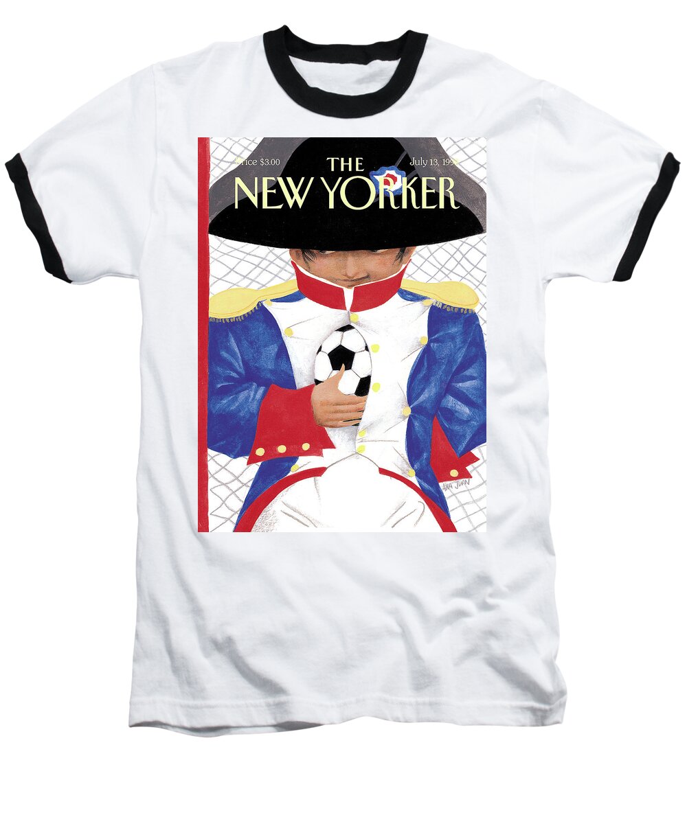 Coupe Du Monde Baseball T-Shirt featuring the painting New Yorker July 13th, 1998 by Ana Juan