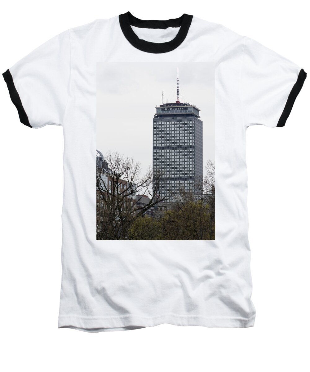Boston Baseball T-Shirt featuring the photograph Prudential Tower by Jatin Thakkar