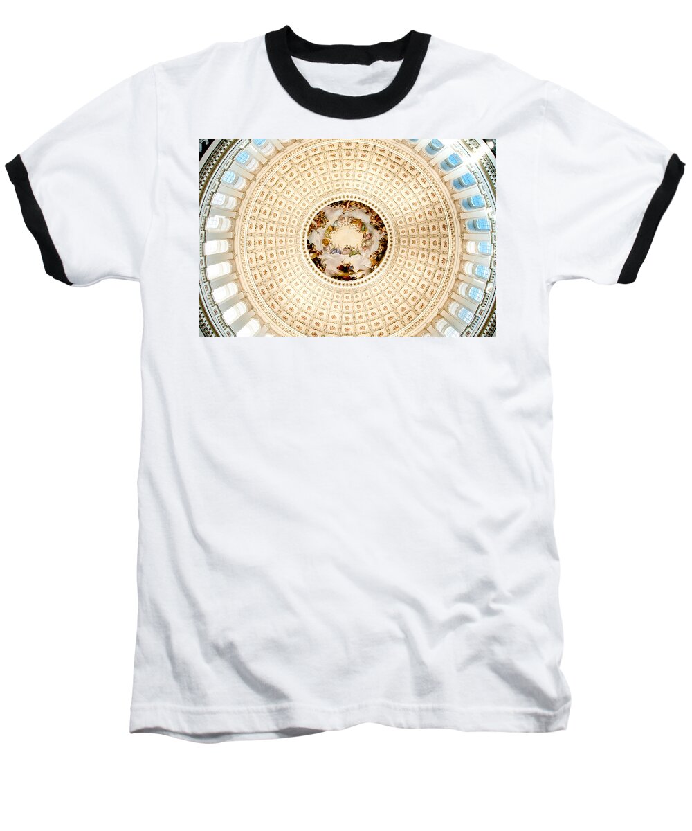 Washington Dc Baseball T-Shirt featuring the photograph Ring Around the Capitol by Greg Fortier