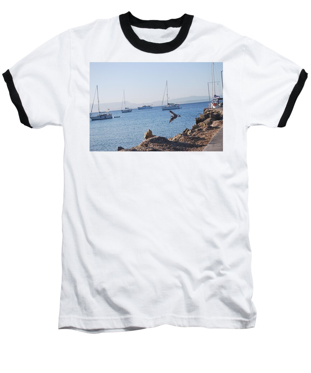 Sea Gull Baseball T-Shirt featuring the photograph Sea Gull 2 by George Katechis