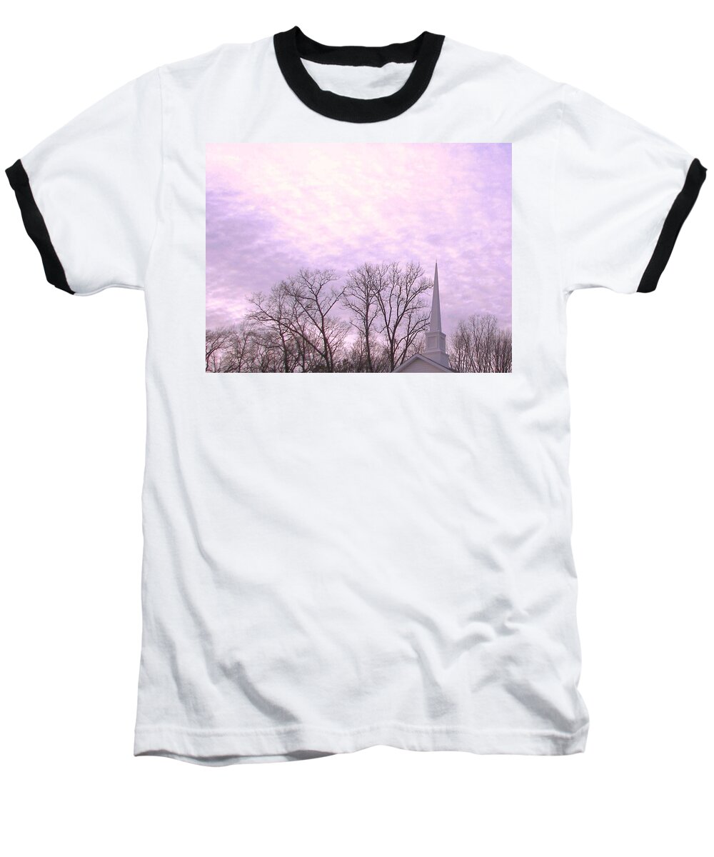Church Baseball T-Shirt featuring the photograph Serenity by Pamela Hyde Wilson