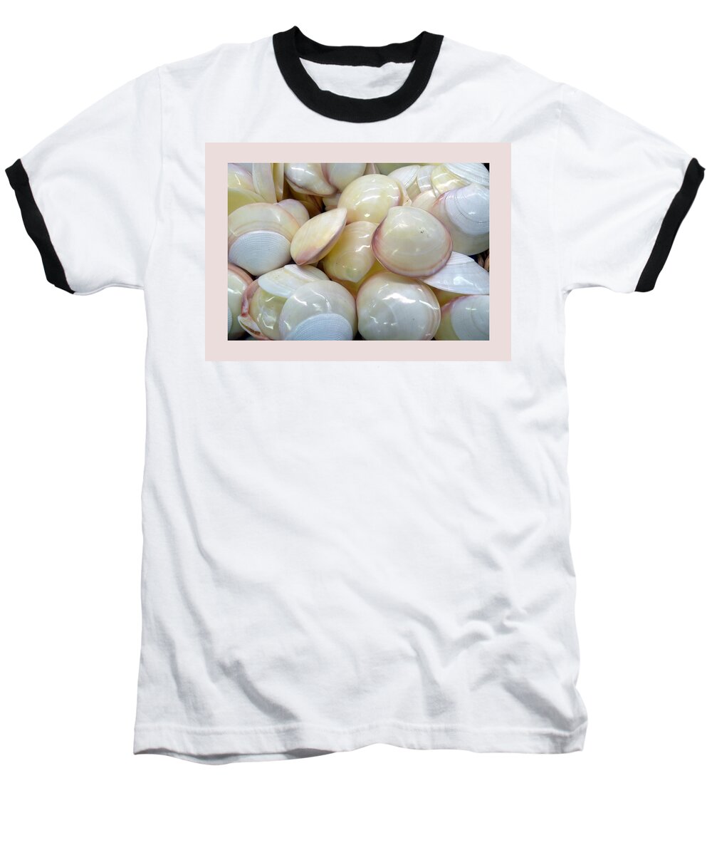 Shells Baseball T-Shirt featuring the photograph Shells - 6 by Carla Parris