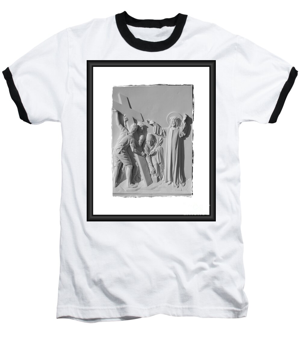 Stations Of The Cross Baseball T-Shirt featuring the photograph Station I I by Sharon Elliott