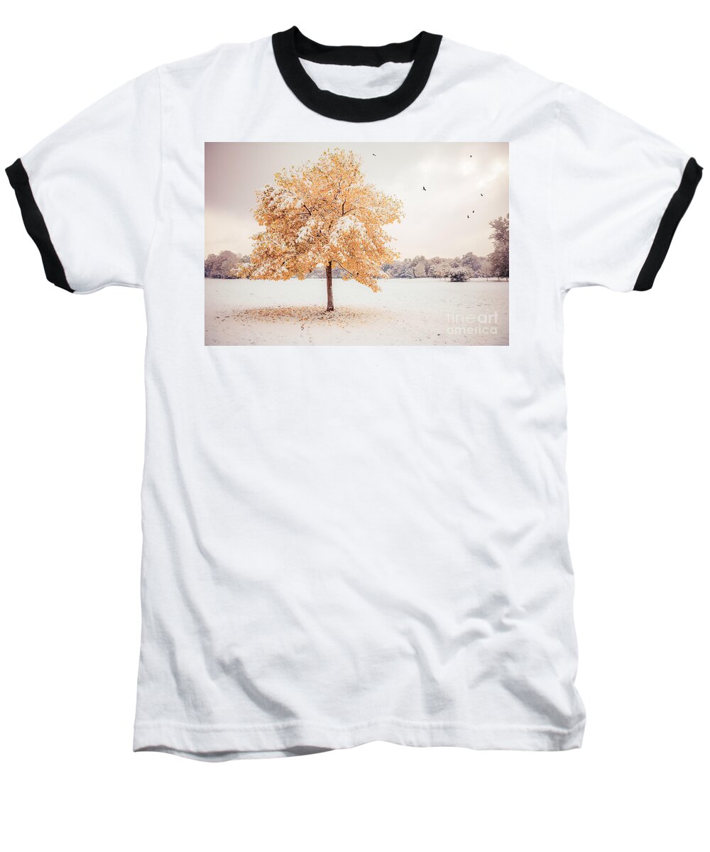 Autumn Baseball T-Shirt featuring the photograph Still Dressed In Fall by Hannes Cmarits