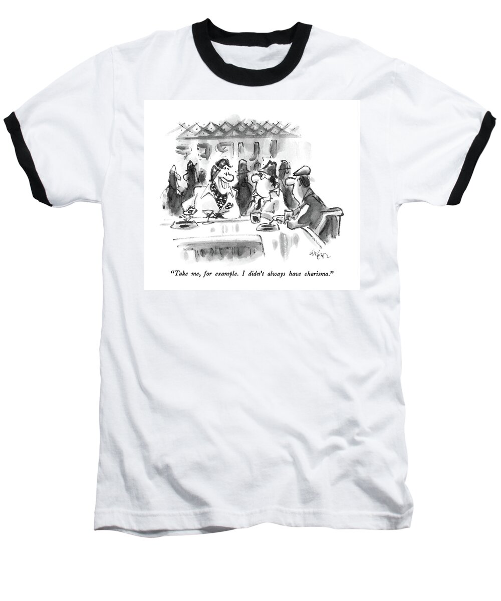 Ego Baseball T-Shirt featuring the drawing Take Me, For Example. I Didn't by Lee Lorenz