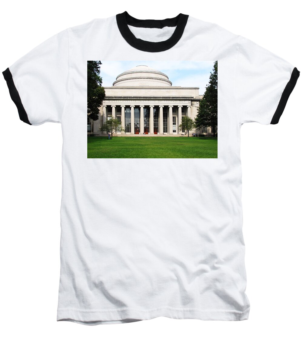 The Dome At Mit Baseball T-Shirt featuring the photograph The Dome at MIT by Georgia Clare