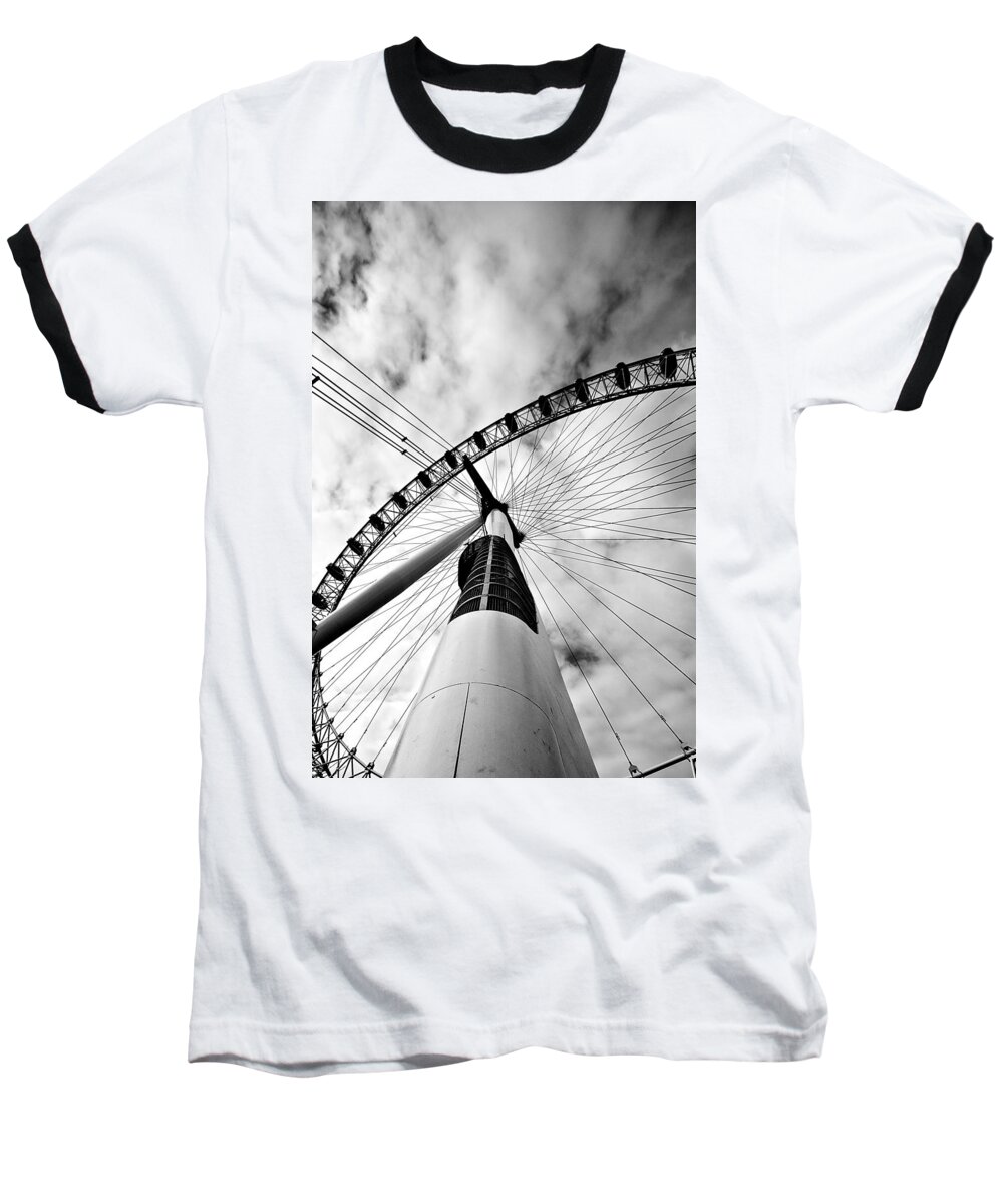 London Baseball T-Shirt featuring the photograph The eye by Jorge Maia