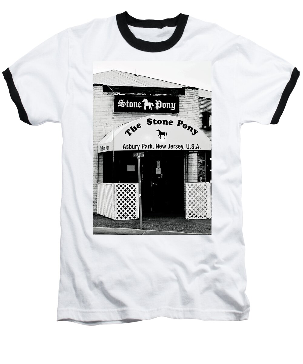 Stone Pony Baseball T-Shirt featuring the photograph The Stone Pony Asbury Park NJ by Terry DeLuco