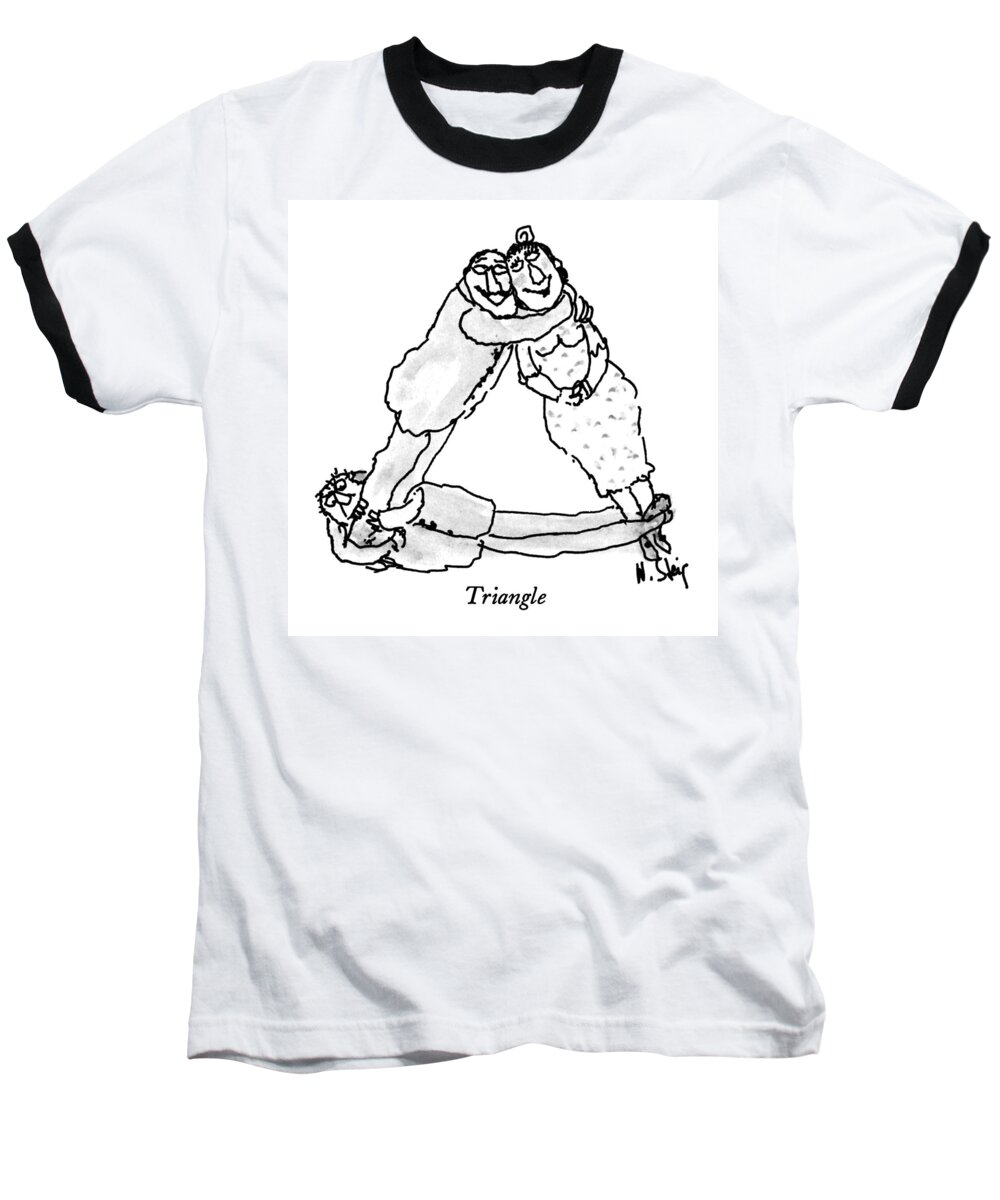 Love Baseball T-Shirt featuring the drawing Triangle by William Steig