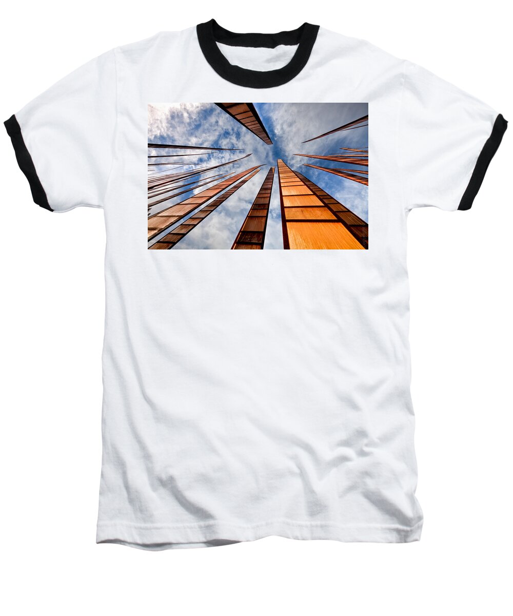 Abstraction Baseball T-Shirt featuring the photograph Up by Alexander Fedin