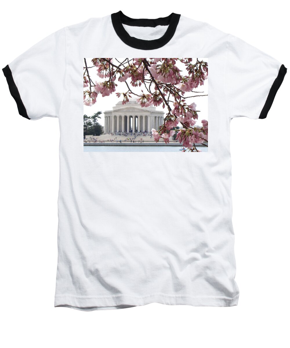 Washington Baseball T-Shirt featuring the photograph Washington DC in Bloom by Jennifer Wheatley Wolf