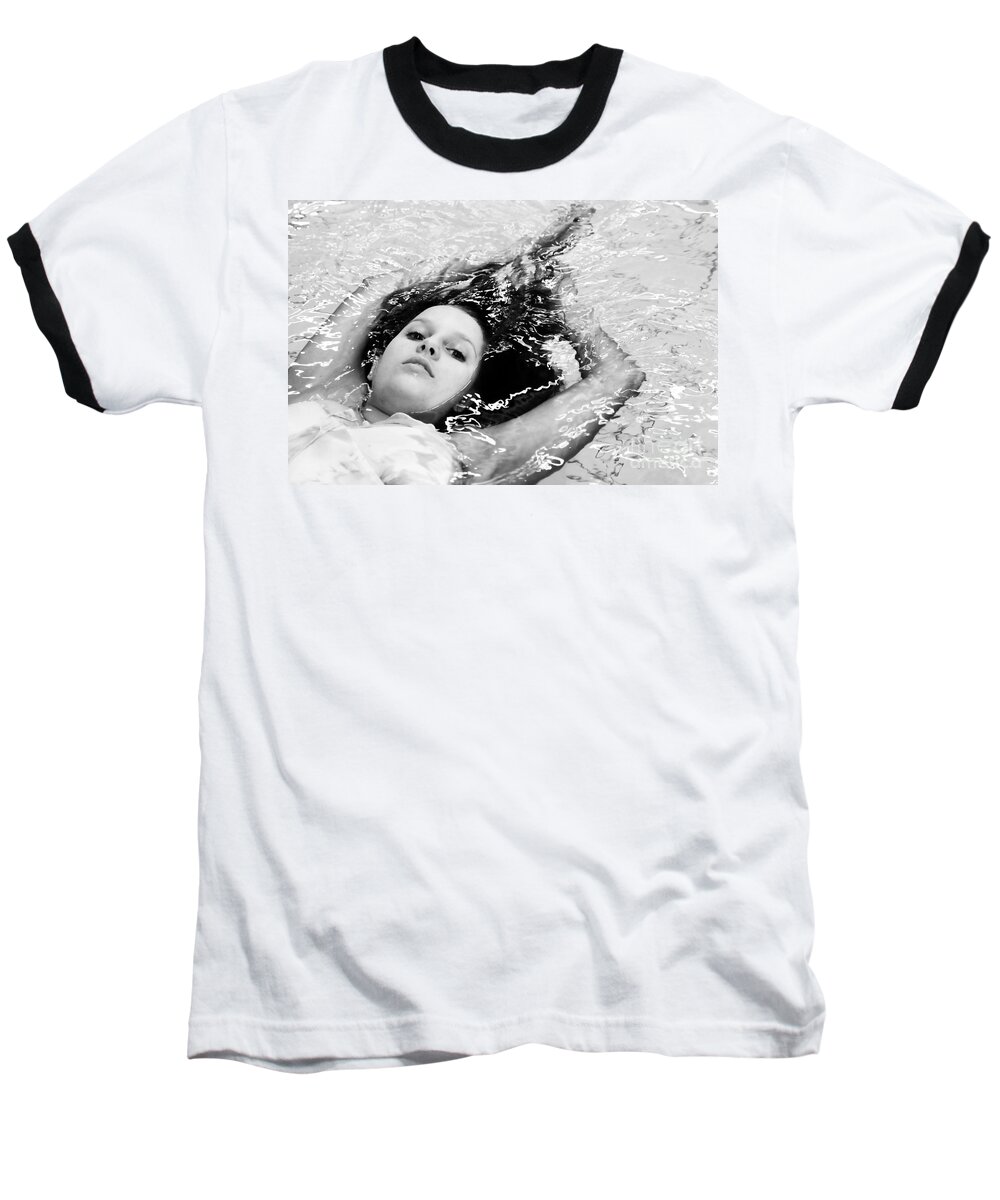 Portrait Baseball T-Shirt featuring the photograph Water Portrait by Randi Grace Nilsberg