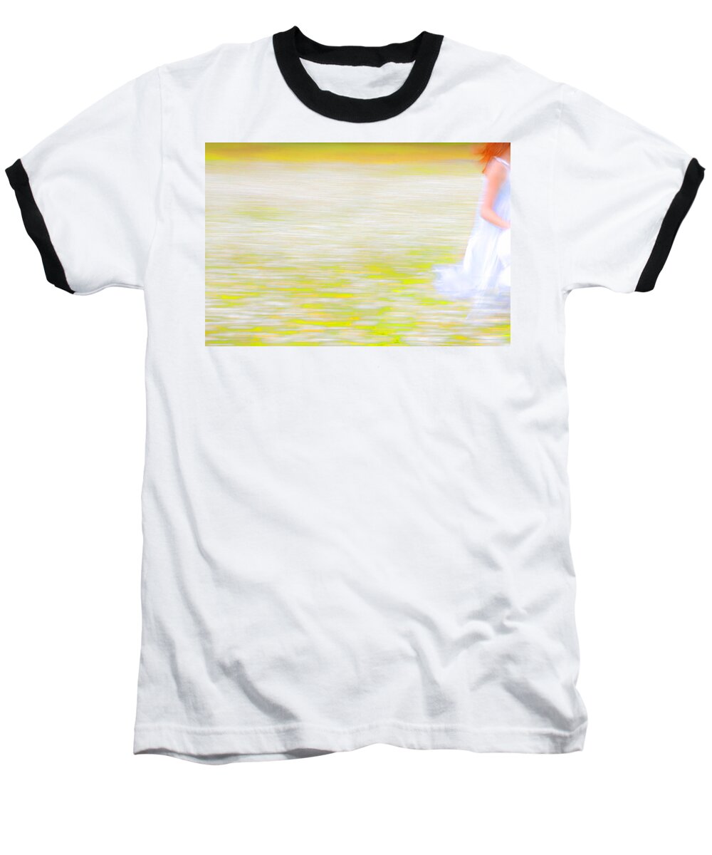 Impressionism Baseball T-Shirt featuring the photograph Wherever She Ran by Theresa Tahara