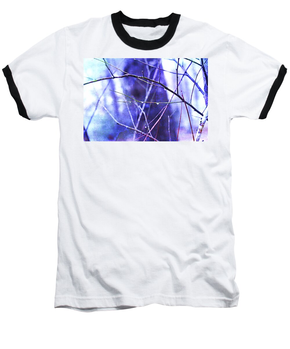 Lensbaby Baseball T-Shirt featuring the photograph Wintry by Judi Bagwell