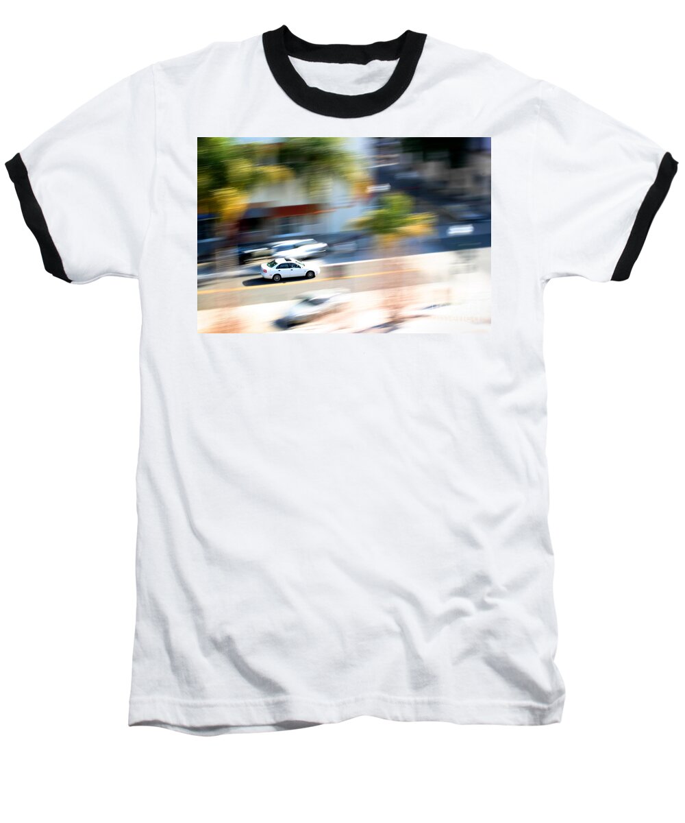Car Baseball T-Shirt featuring the photograph Car In Motion by Henrik Lehnerer