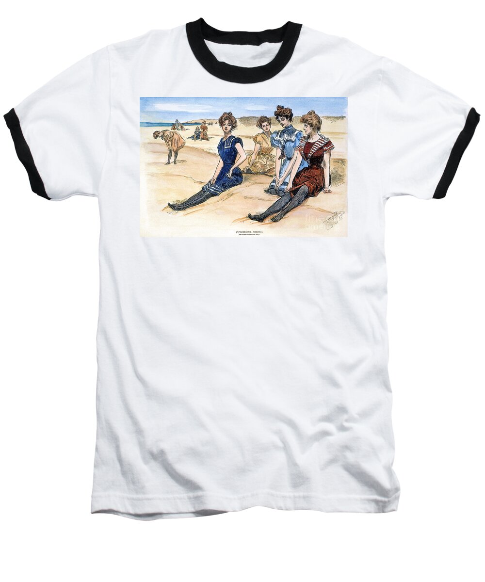 1900 Baseball T-Shirt featuring the photograph Gibson Girls, 1900 by Granger