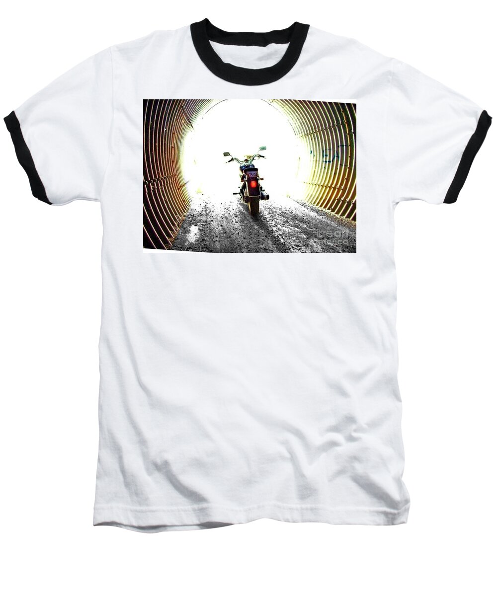 Tunnel Baseball T-Shirt featuring the photograph Into the light by Blair Stuart